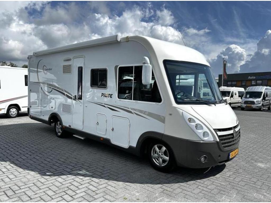 Pilote Explorateur G 741 Dwarsbed/Hefbed/Alde/2012/Euro-5, Caravans en Kamperen, Integraal, Fiat, Pilote, 7 tot 8 meter