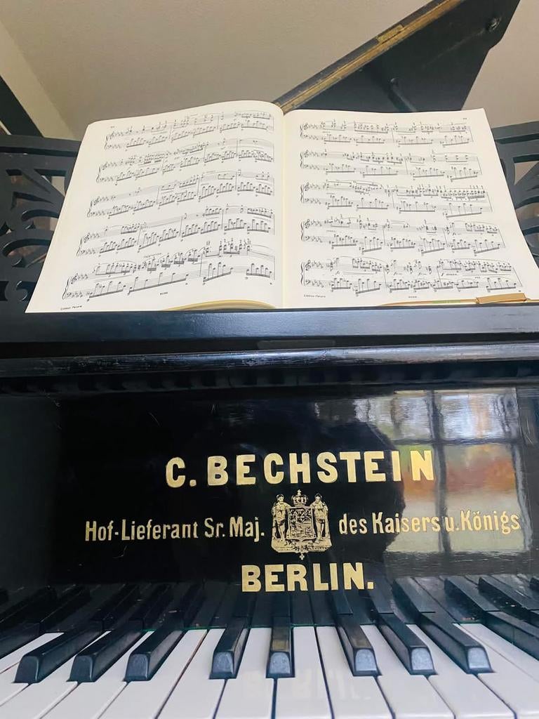 Bechstein uit 1886, Muziek en Instrumenten, Piano's, Ophalen of Verzenden, Gebruikt, Zwart, Vleugel