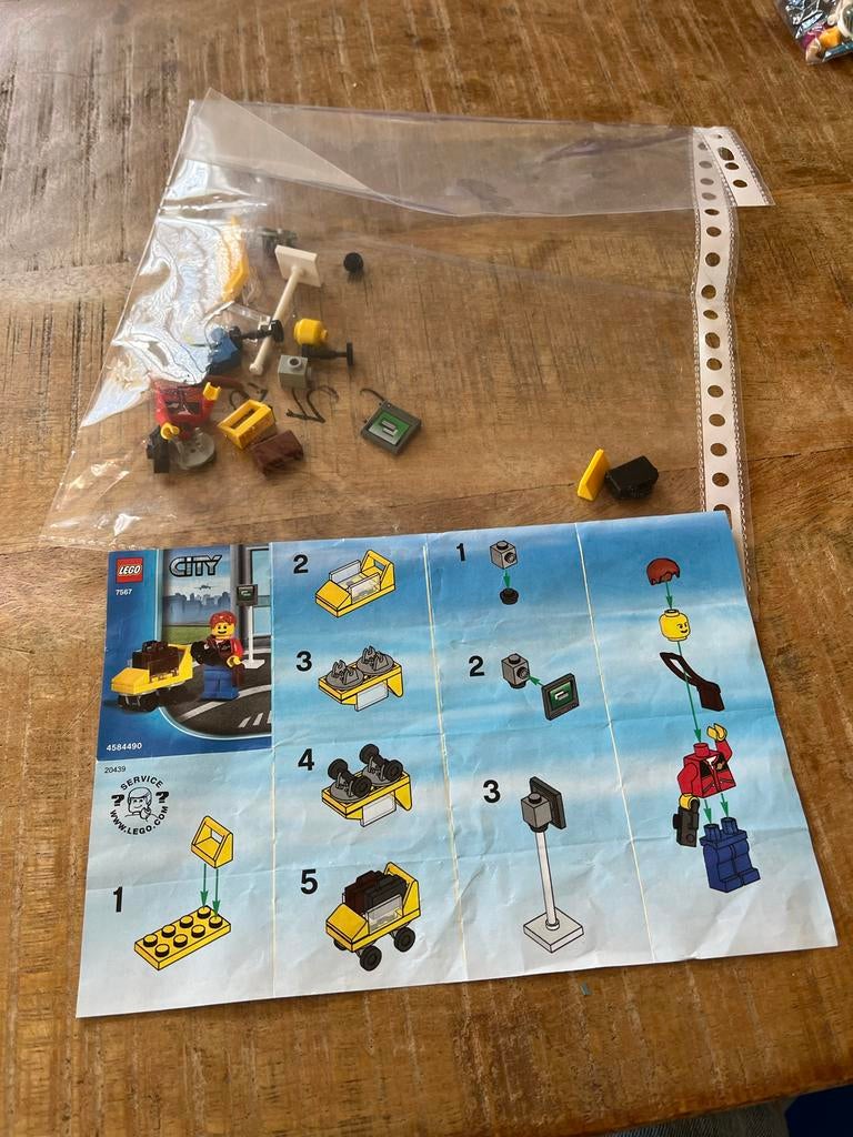 Lego City 7567 Reclamewagen met Minifiguur en Instructies, Lego, Ophalen of Verzenden, Complete set, Inclusief instructies