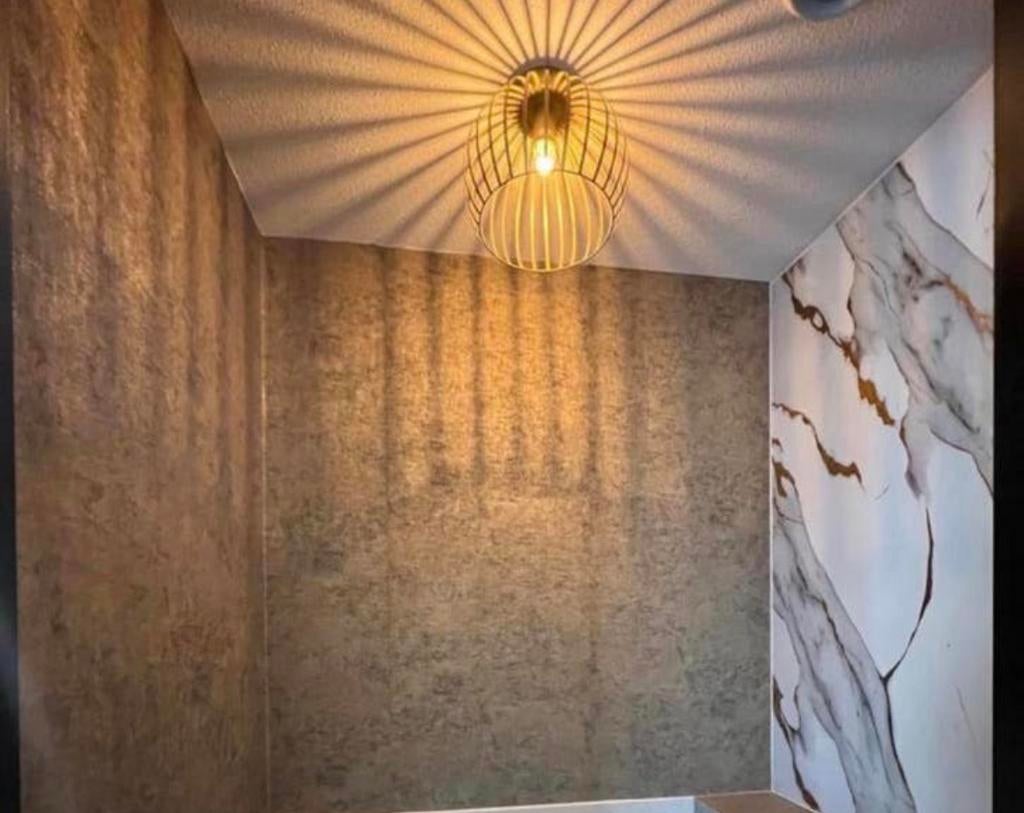 Behang goud zwart, Ophalen of Verzenden, Minder dan 10 m², Zwart