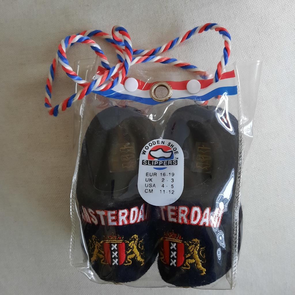 AMSTERDAM klomp sloffen zwart maat 16-19 - nieuw -, Slofjes, Jongetje of Meisje, Nieuw, Ophalen of Verzenden