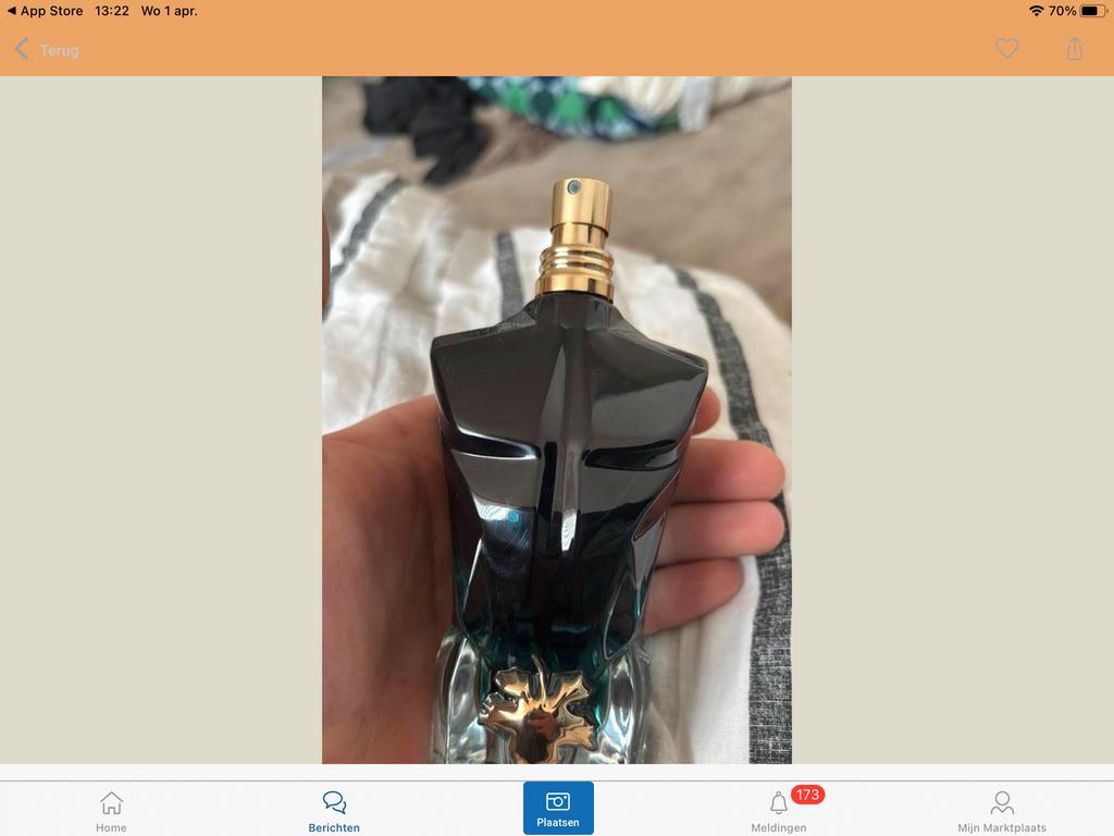 Jean oaul Gaultier le Beau le parfum, Ophalen of Verzenden, Zo goed als nieuw, Zwart, Handtas