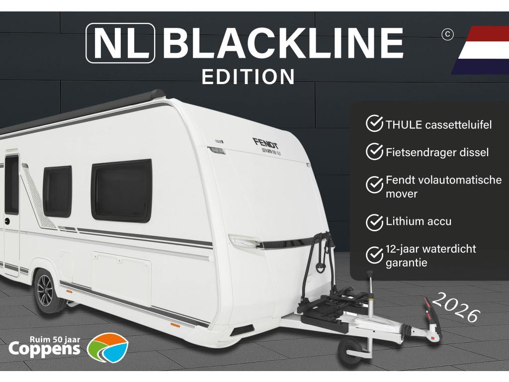 Fendt Bianco Activ 465 SGE 2026 BLACKLINE ACTIE!!!, Caravans en Kamperen, Caravans, Tot en met 2, Overige typen, Bedrijf, Treinzit