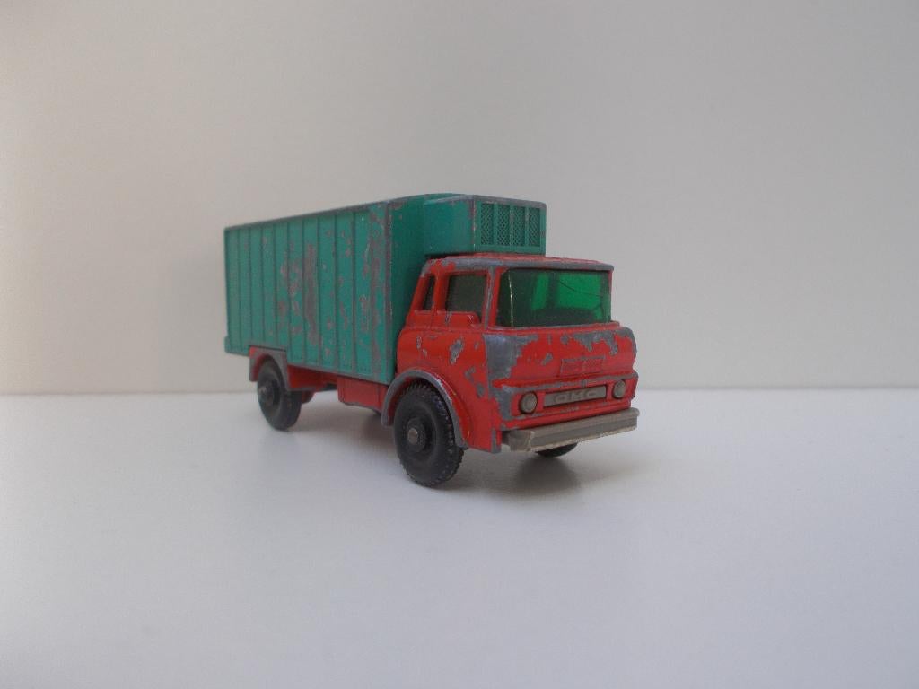 6199 GMC Refrigerator Truck Lesney Matchbox No 44, Ophalen of Verzenden, Gebruikt, Bus of Vrachtwagen