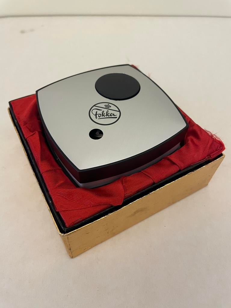 Fokker tafel aansteker in originele doosje, Ophalen of Verzenden, Gebruikt, Aansteker