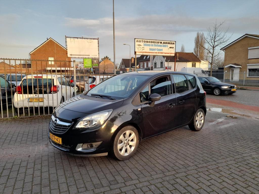 Opel Meriva 1.4 Turbo Design Edition, Auto's, Voorwielaandrijving, Gebruikt, 4 cilinders, Zwart