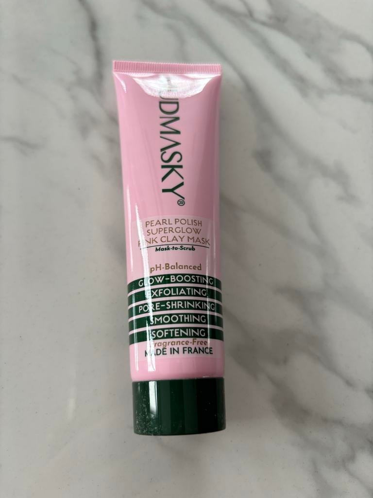 MUDMASKY Pearl Polish Superglow Pink Clay Mask, Sieraden, Tassen en Uiterlijk, Uiterlijk | Gezichtsverzorging, Nieuw, Reiniging