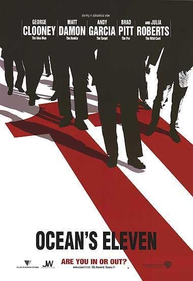 OCEAN ' S   ELEVEN      filmposter., Rechthoekig Staand, Verzenden, Nieuw, A1 t/m A3