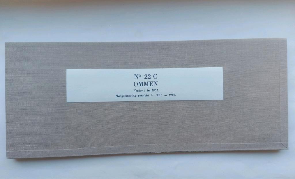 22C stafkaart uit 1954 Ommen met Vilsteren Gietmhmen Arrien, Boeken, Atlassen en Landkaarten, Ophalen of Verzenden, 1800 tot 2000