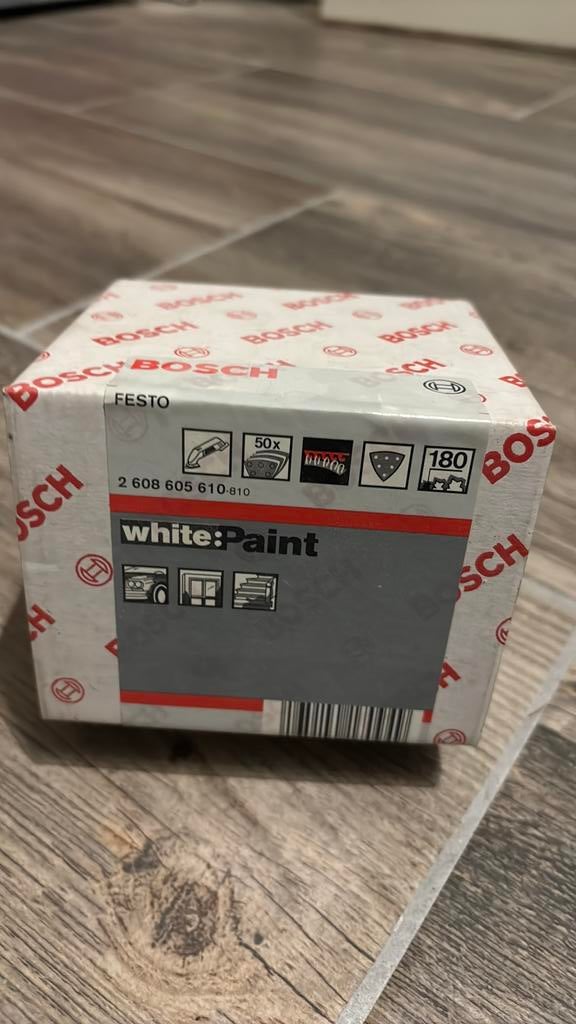 Bosch Festo White Paint korrel 180, Doe-het-zelf en Verbouw, Gereedschap | Schuurmachines, Ophalen of Verzenden, Minder dan 600 watt