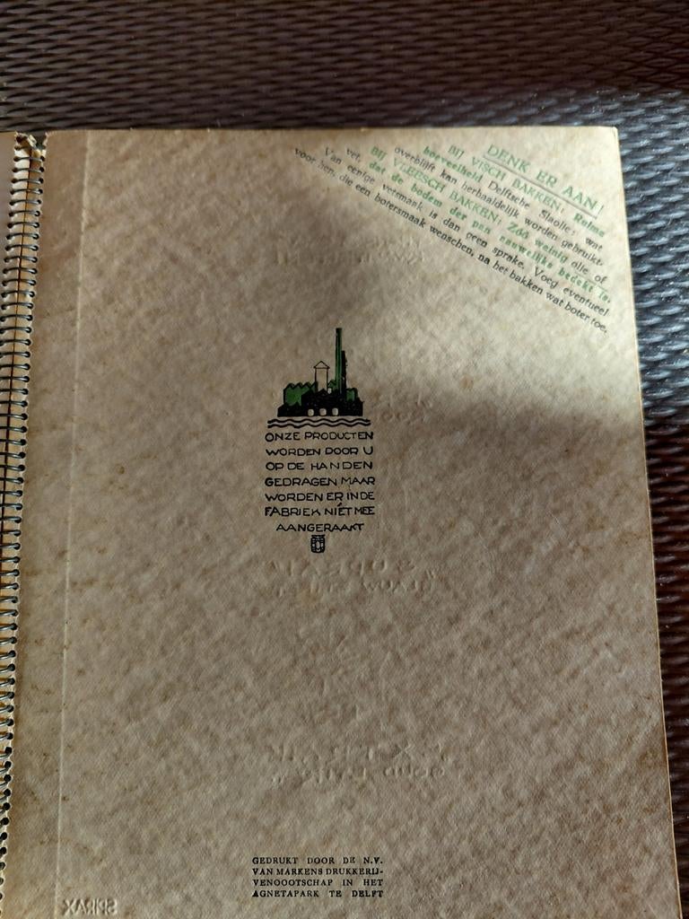 Oud Delfts Kookboekje van Calvé (1934) - Vintage Recepten, Boeken, Gelezen, Calvé, Ophalen of Verzenden, Hoofdgerechten