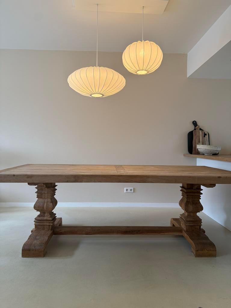 Kloostertafel 240 x 100, Ophalen, Gebruikt, 100 tot 150 cm, 200 cm of meer