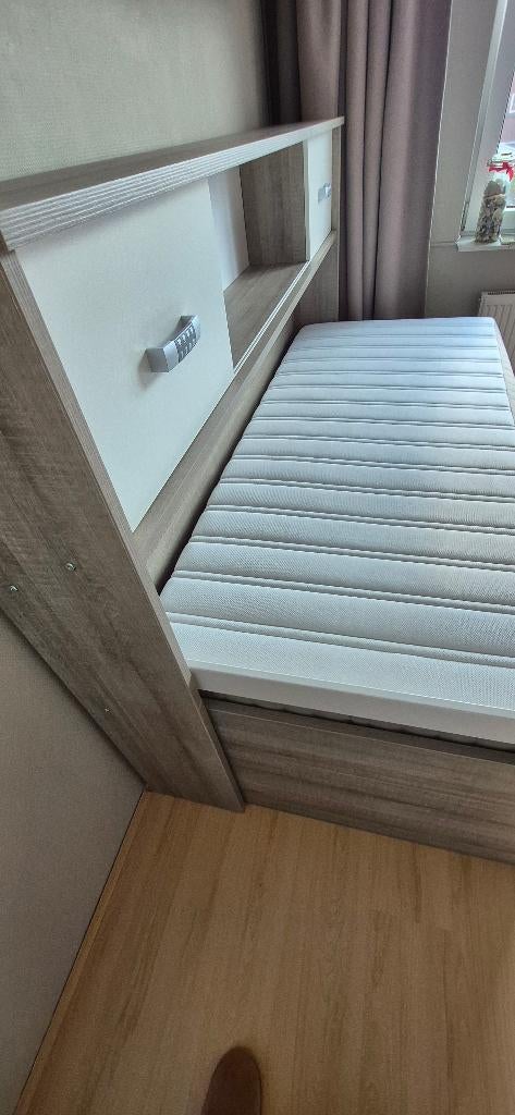 1 persoons kajuitbed, Kinderen en Baby's, Kinderkamer | Bedden, 85 tot 100 cm, Zo goed als nieuw, 180 cm of meer, Ophalen