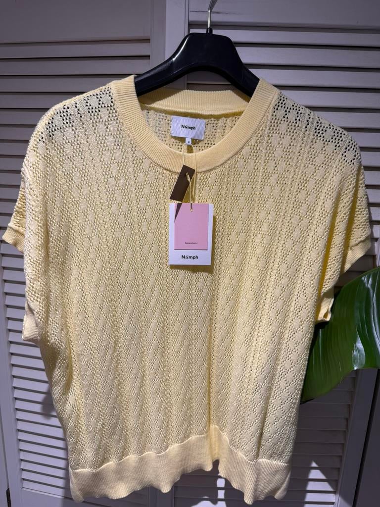 Nieuwe Nümph korte mouw pullover M, Verzenden, Nieuw, Geel