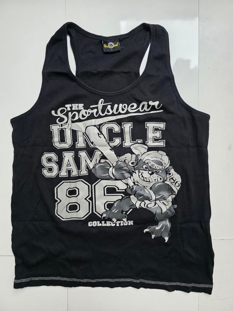 Uncle Sam the sportswear collection tanktop bodybuilding, Ophalen of Verzenden, Zo goed als nieuw, Maat 42/44 (L), Zonder mouw
