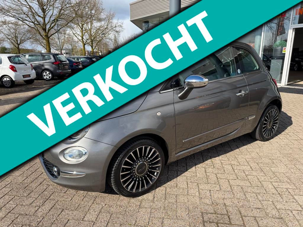 Fiat 500 C 0.9 TwinAir Turbo Lounge, Airco, Navi, Panodak, e, Gebruikt, Cabriolet, Bluetooth, Bedrijf