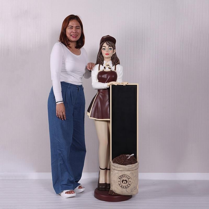 Butler Barista Anime150 cm – Koffie Ober Barista, Verzamelen, Beelden en Beeldjes, Ophalen, Nieuw