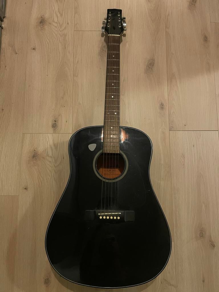 Samick SW 115BK Western gitaar - Zwart, Ophalen, Gebruikt, Western- of Steelstringgitaar