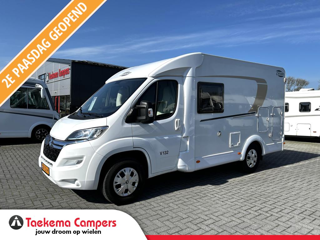 Carado V 132 Dwarsbed/5.95M/euro-6/xl-garage/compact, Caravans en Kamperen, Campers, Bedrijf, Tot en met 3, 5 tot 6 meter, Carado