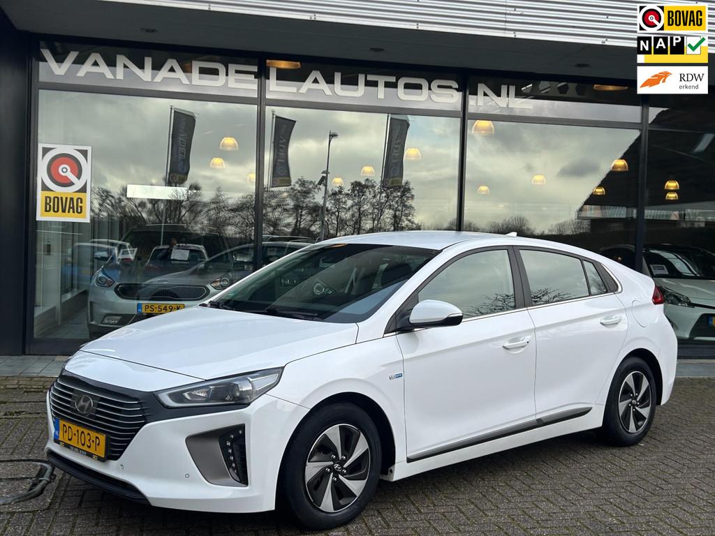 Hyundai IONIQ 1.6 GDi Comfort Aut. Lane-Assist Navi Clima Ca, 1345 kg, Stof, Gebruikt, Wit