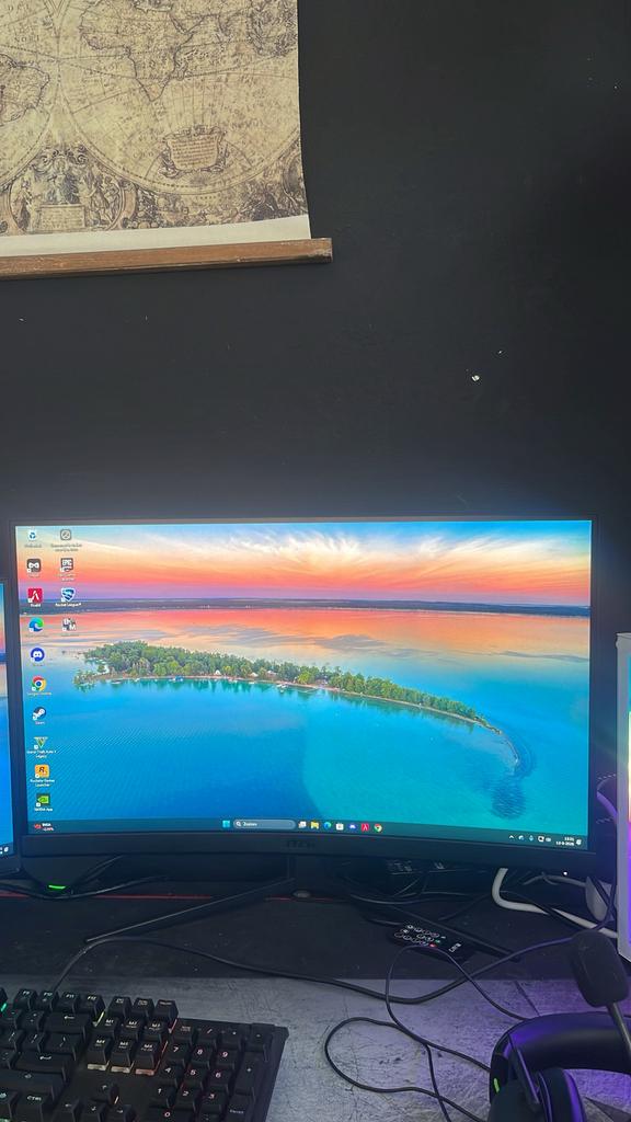 Gaming monitor allebei mogen nu weg voor €100, Ophalen of Verzenden, Zo goed als nieuw, Gaming