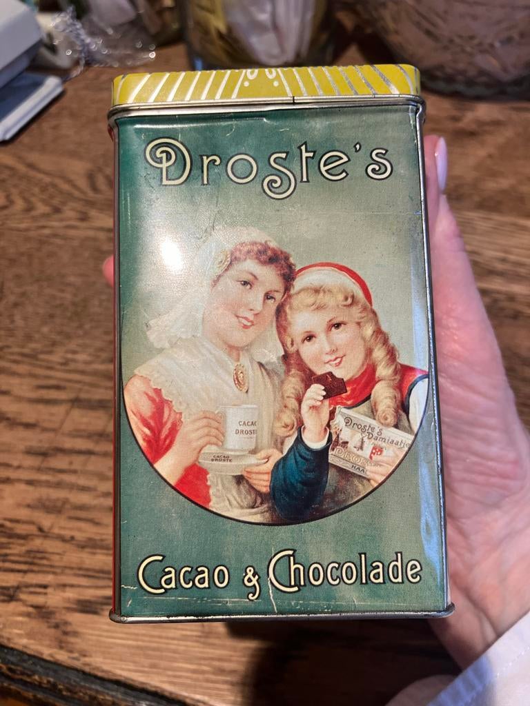 Droste's Cacao & Chocolade blik, Ophalen of Verzenden, Gebruikt, Overige, Droste