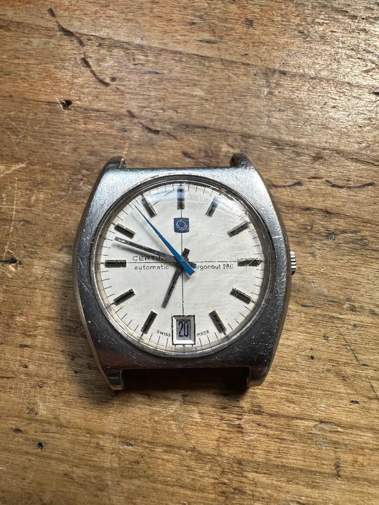 Vintage Certina Argonaut 280 automatic horloge, Overige merken, Staal, Verzenden, Polshorloge