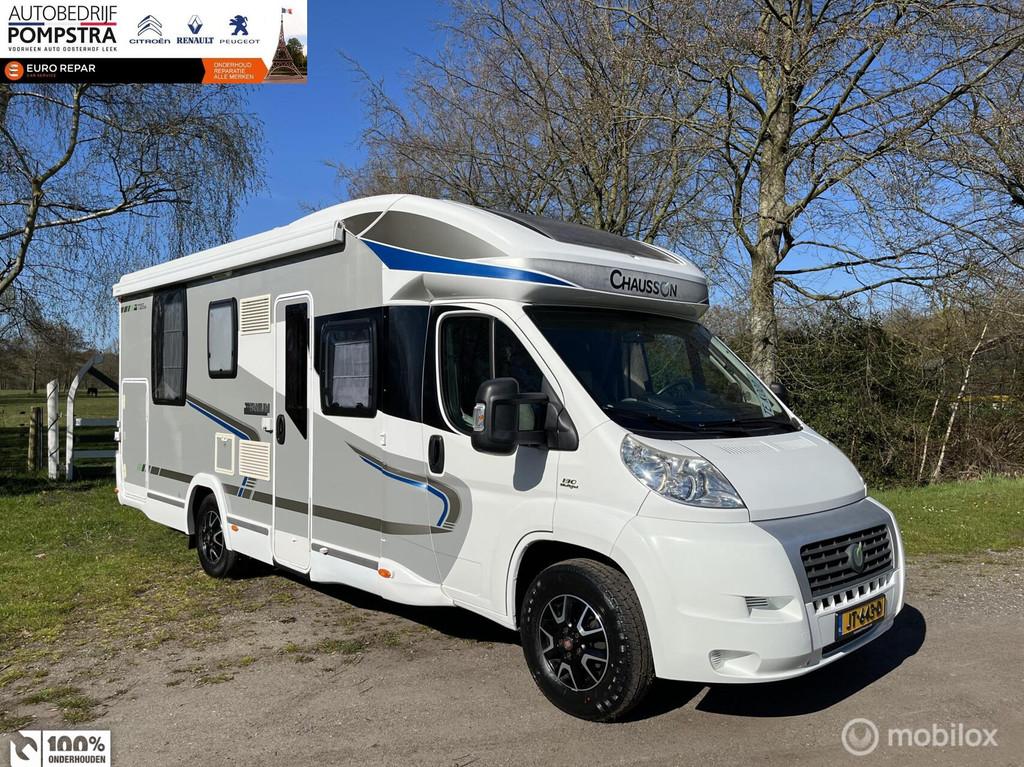 Chausson TITANIUM 728EB/4 PERSOONS/2x AIRCO/QUEENSBED/HEFBED, Chausson, Airbags, 7 tot 8 meter, Half-integraal