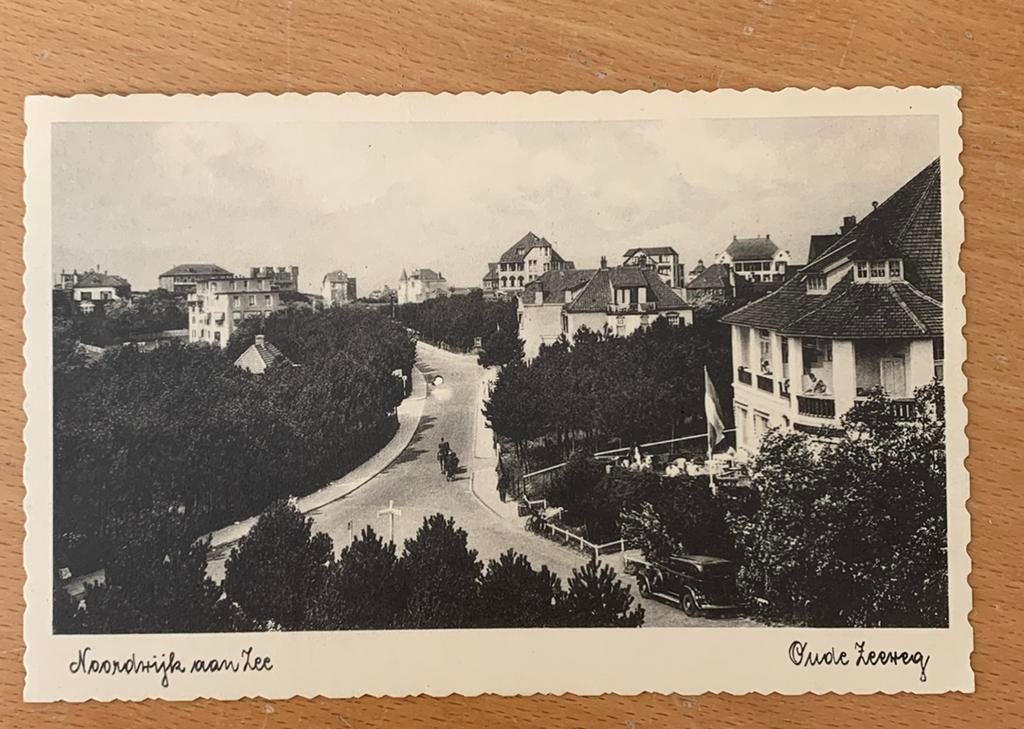 Ansichtkaart Noordwijk aan Zee oude zeeweg, Ophalen of Verzenden, Zuid-Holland