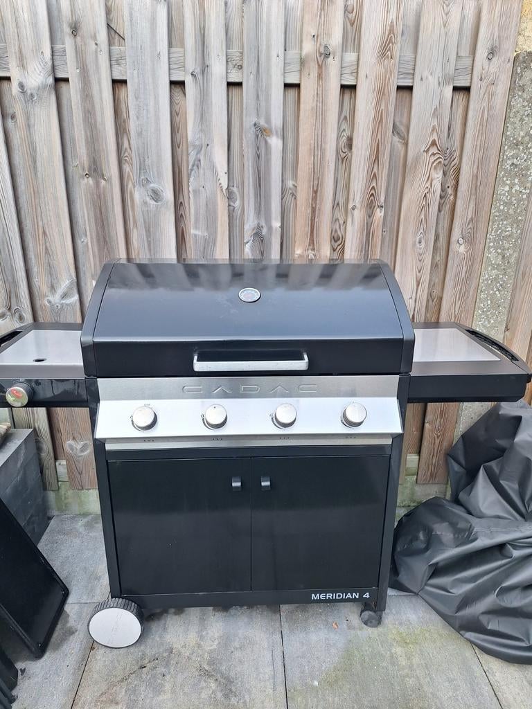 Cadac Meridian 4 gasbarbecue met zijpit, Tuin en Terras, Gasbarbecues, Ophalen, Gebruikt
