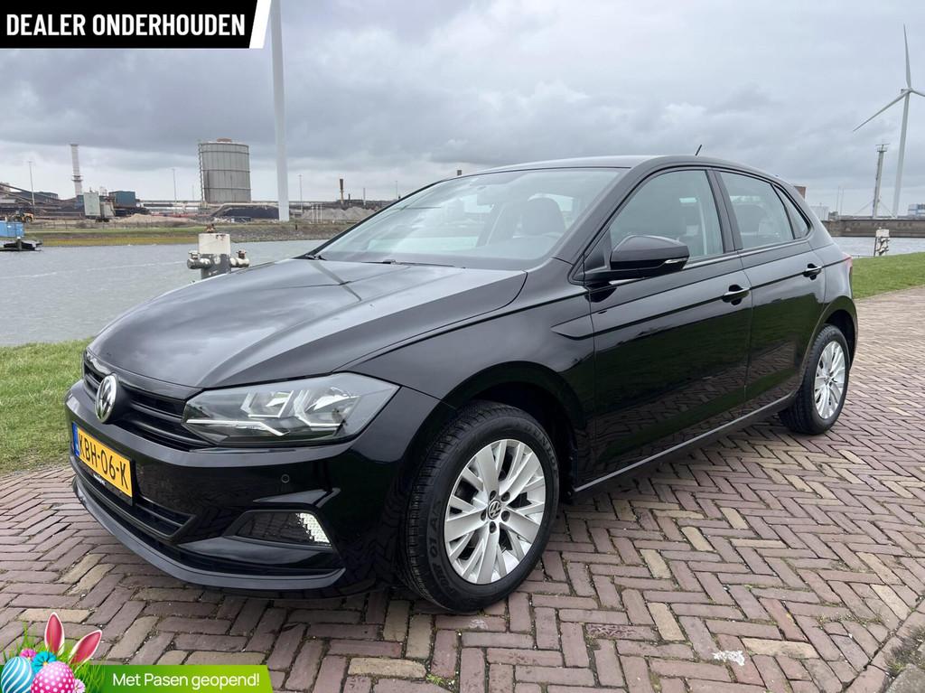 Volkswagen Polo 1.0 2018 AIRCO|APPLE CARPLAY|PDC V&A| NW APK, 1005 kg, Stof, Gebruikt, Zwart