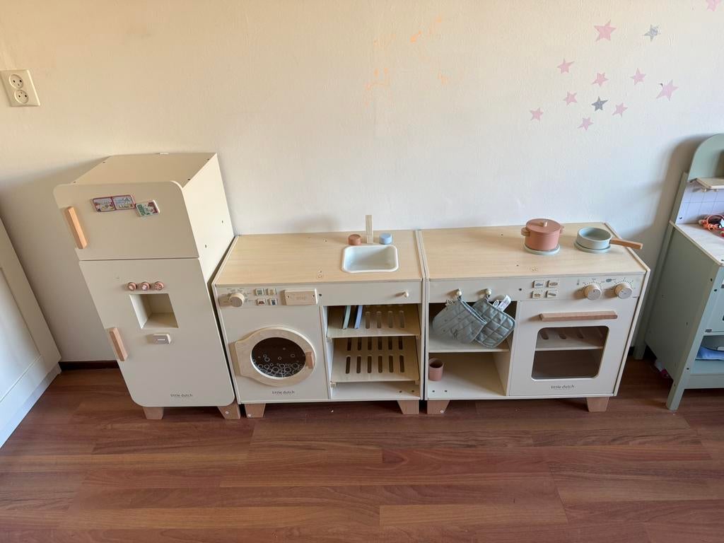 Little Dutch speelkeuken, koelkast en wasmachine, Ophalen, Zo goed als nieuw