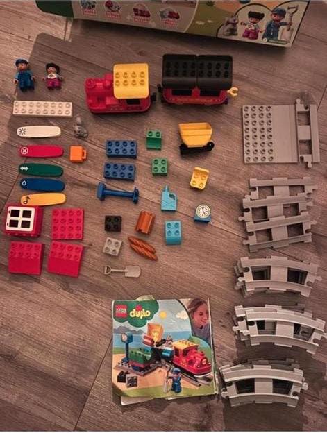 Grote set Lego duplo trein, Ophalen, Zo goed als nieuw