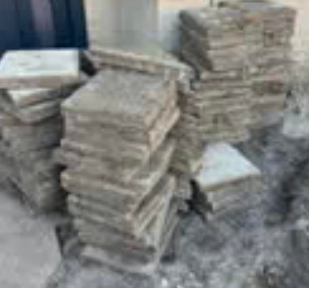GRATIS Stoeptegels 30x30 ong 3m2, Tuin en Terras, Tegels en Klinkers, Gebruikt, Ophalen of Verzenden, Minder dan 5 m², Beton