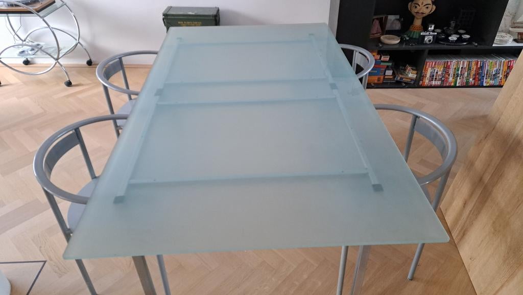 Eettafel in DORDRECHT, 200 cm of meer, Glas, Rechthoekig, 50 tot 100 cm