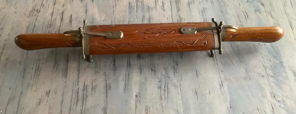 Oud mes en vork set in schede INDIA, Verzamelen, Ophalen of Verzenden, Mes of Dolk