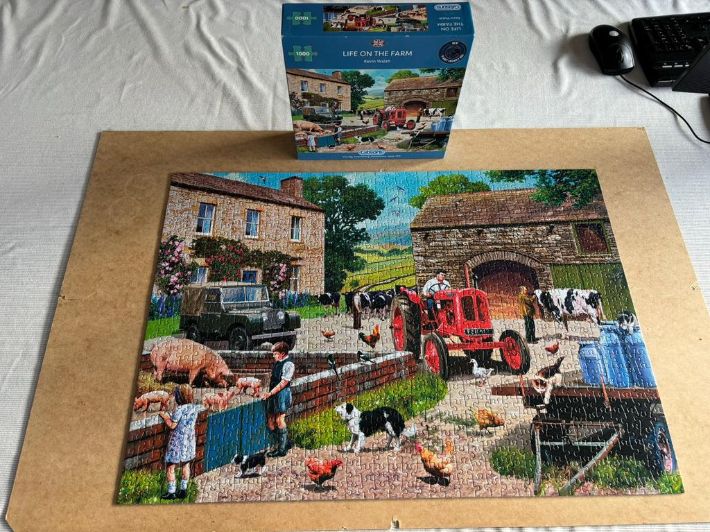 Puzzel Gibsons - Life on the farm, Ophalen of Verzenden, 500 t/m 1500 stukjes, Zo goed als nieuw, Legpuzzel
