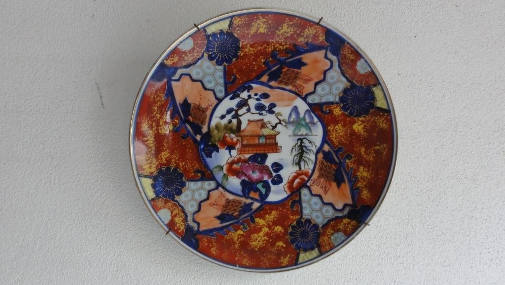 Twee oude porseleinen wandborden Petrus Regout en Chinees, Ophalen of Verzenden