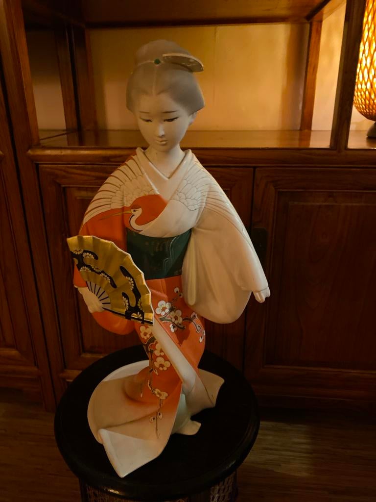 Hakata Pop van Steen - Japanse Geisha, Antiek en Kunst, Ophalen