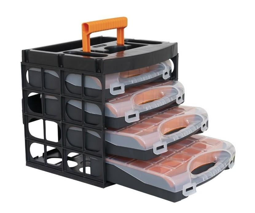 Nieuwe Sorteerkast met 4 sorteerkoffers Ladenkast 32x28x30cm, Nieuw, Ophalen of Verzenden, Nvt, Nvt