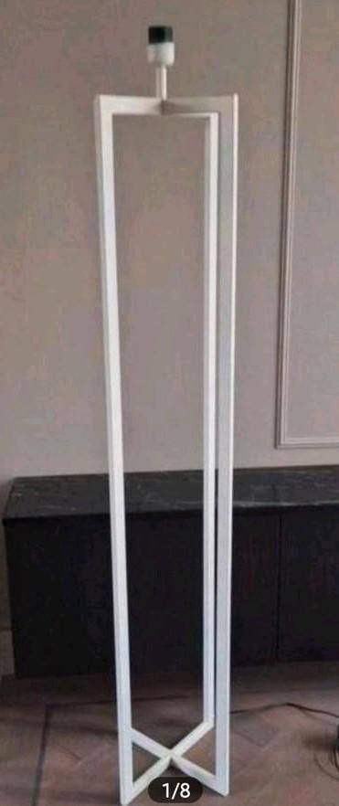 Light & Living vloerlamp creme wit metaal nieuw, Huis en Inrichting, Lampen | Vloerlampen, Ophalen, Nieuw, X, Metaal