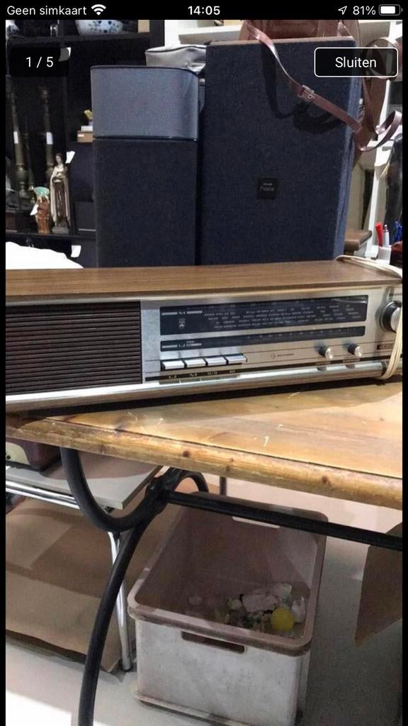 Vintage Grundig RF 95 radio., Audio, Tv en Foto, Ophalen of Verzenden, Zo goed als nieuw