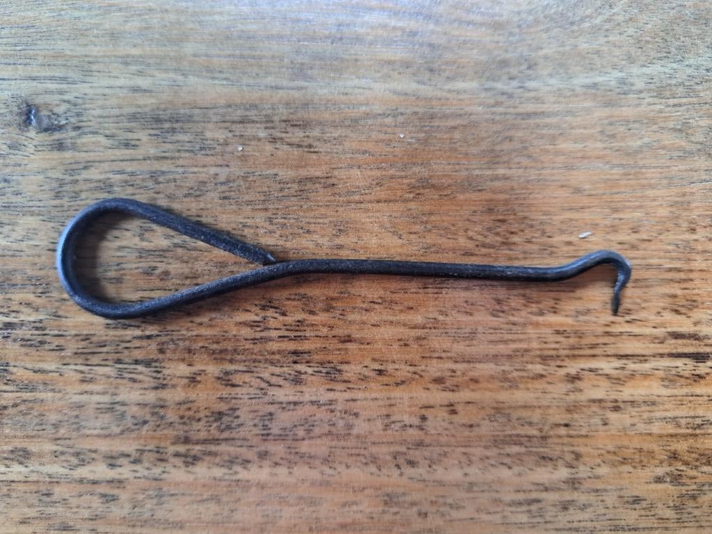 Antieke stalen knopenhaak..., Antiek en Kunst, Verzenden