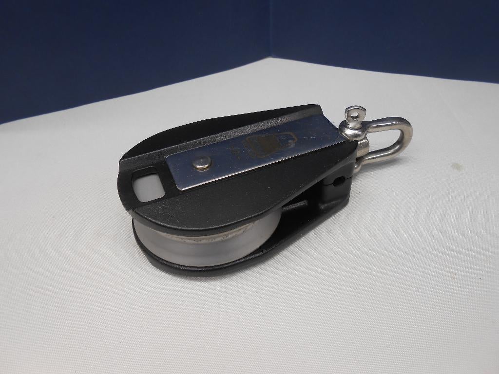 Lewmar Blok, Katrol, Enkelschijfs, staaldraadblok, 8 mm, Ophalen of Verzenden, Gebruikt, Lijn of Blok