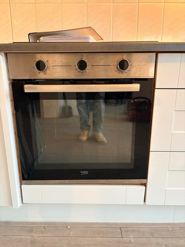 Beko BBIE12100XD Inbouw oven, Ophalen, Hete lucht, Zo goed als nieuw, Oven met grill