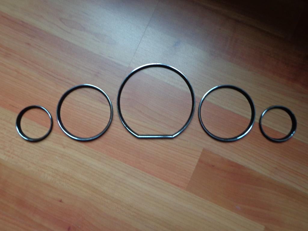 Mercedes R129 chroom ringen voor tellerklok, Auto-onderdelen, Interieur en Bekleding, Ophalen of Verzenden, Gebruikt, Mercedes-Benz