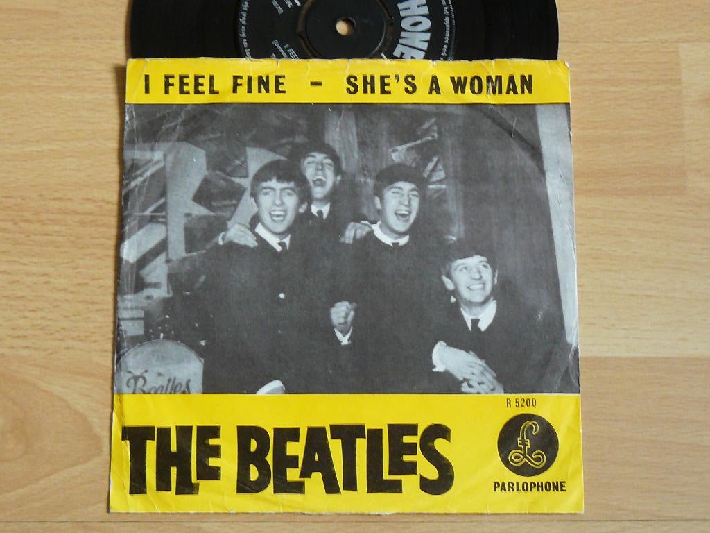 single The Beatles * I feel fine, Verzenden, Gebruikt, Pop, Single