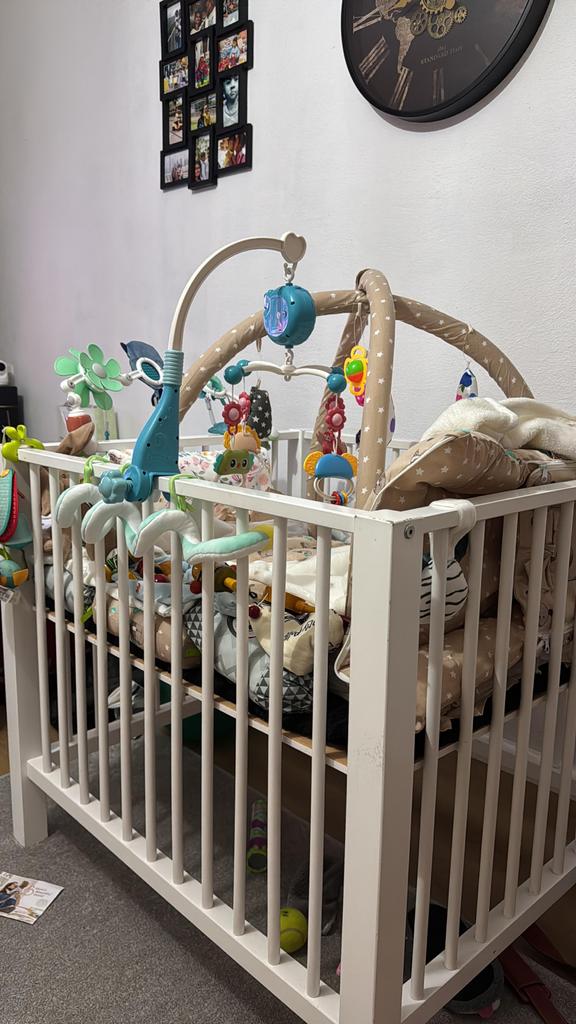 Babybox met bedje, Ophalen of Verzenden, Zo goed als nieuw, Vierkant, Boxkleed