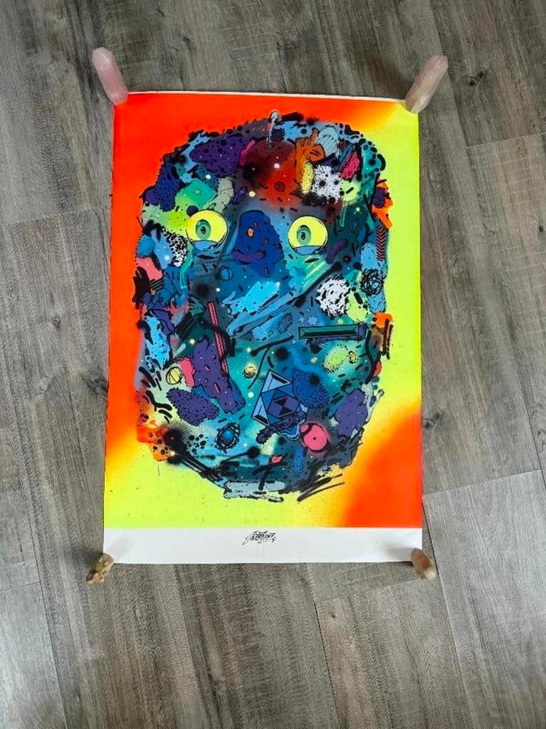 Unieke kunst Poster IKEA - Sobekcis Street Art, Ophalen of Verzenden, Zo goed als nieuw, Foto of Poster, 75 cm of meer