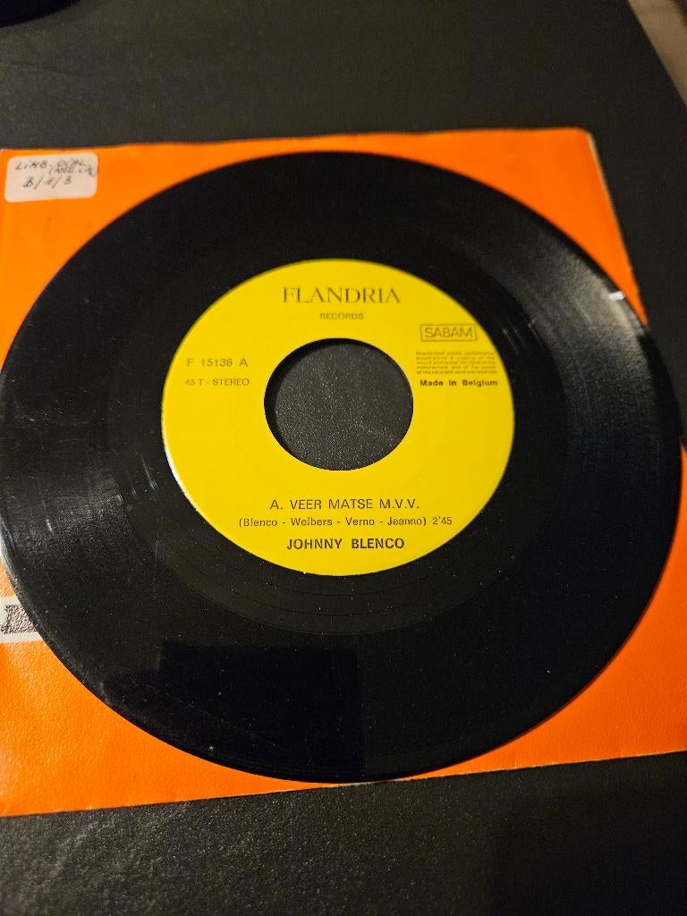 Johnny Blenco - Veer Matse M.V.V. / M.V.V. Wals, Cd's en Dvd's, Vinyl Singles, Gebruikt, 7 inch, Single, Ophalen of Verzenden